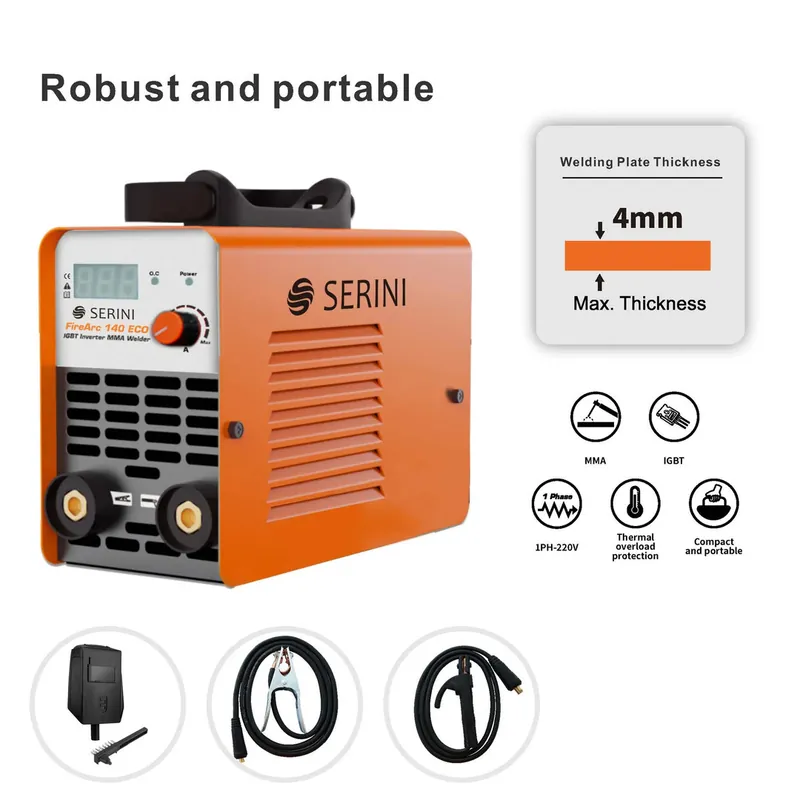Subito Disponibile Saldatore IGBT Inverter 140 ECO MMA/STICK – Monofase