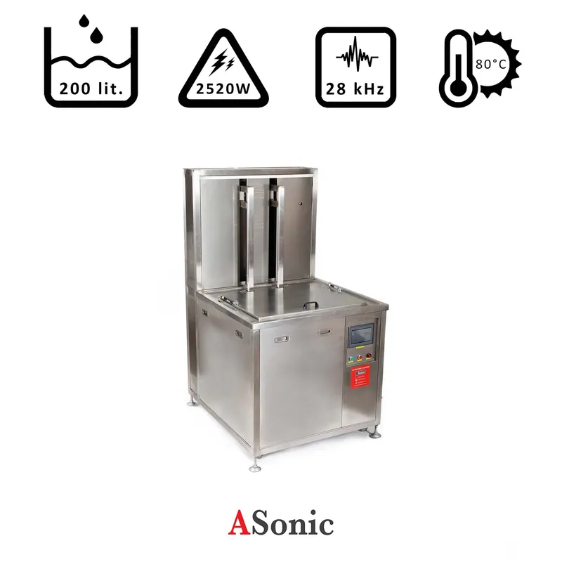 Nuova Collezione Pulitrice ad ultrasuoni 300l, 2520W, con sollevamento pneumatico, 28kHz, 80°C