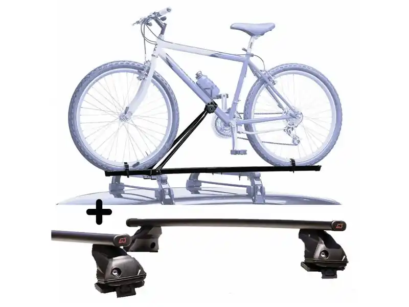 Portabici tetto Auto + Barre per CITROEN C4 dal 2011 al 2019 in Acciaio robusto Barre 127 CM + Kit Attacchi montaggio facile Vendita Finale