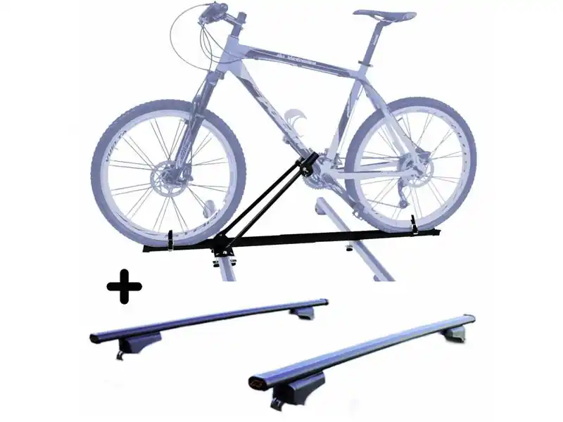 Quantità Limitata Set Portabici tetto + Barre per PARTNER RIFTER dal 2023 leggero e compatto c/Chiave Barre 127 CM + Kit Attacchi montaggio facile